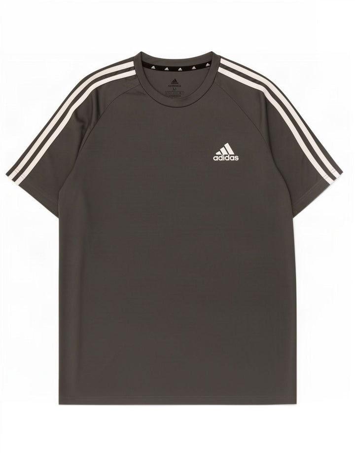 Adidas muška Aeroready majica kratkih rukava srednje sivi poliester