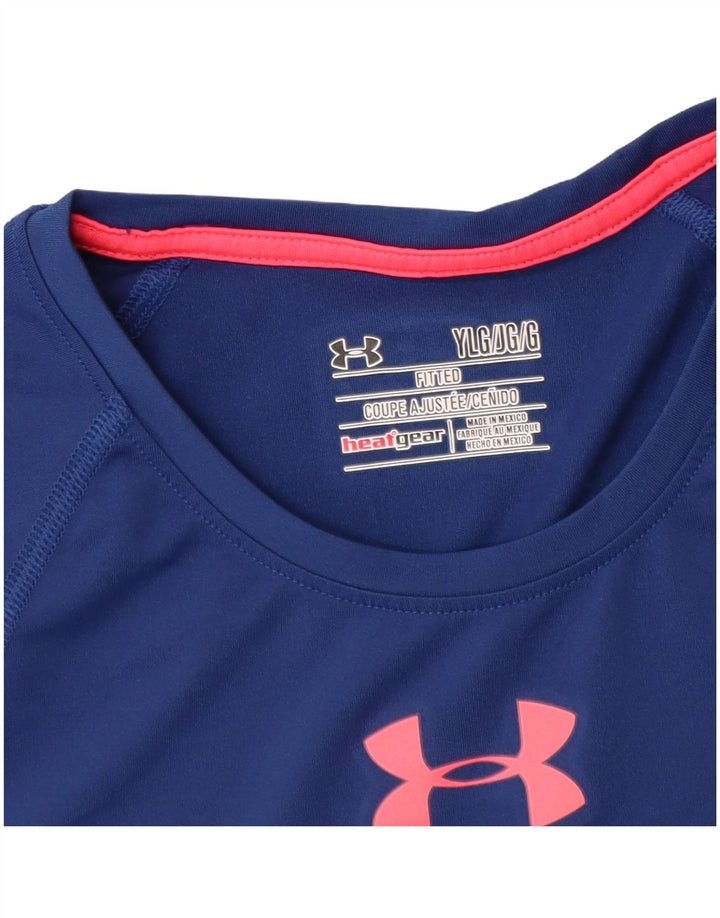 UNDER ARMOUR Majica kratkih rukava za djevojčice 11-12 godina velika plava