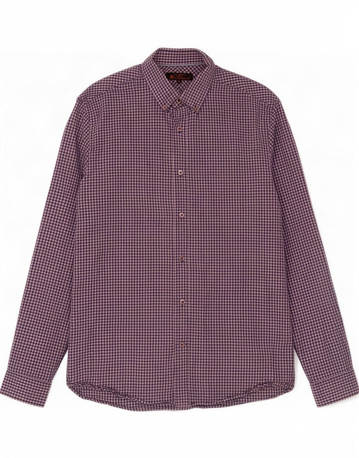 Ben Sherman muška košulja veličina 15 1/2 srednje plavi pamuk od ginghama