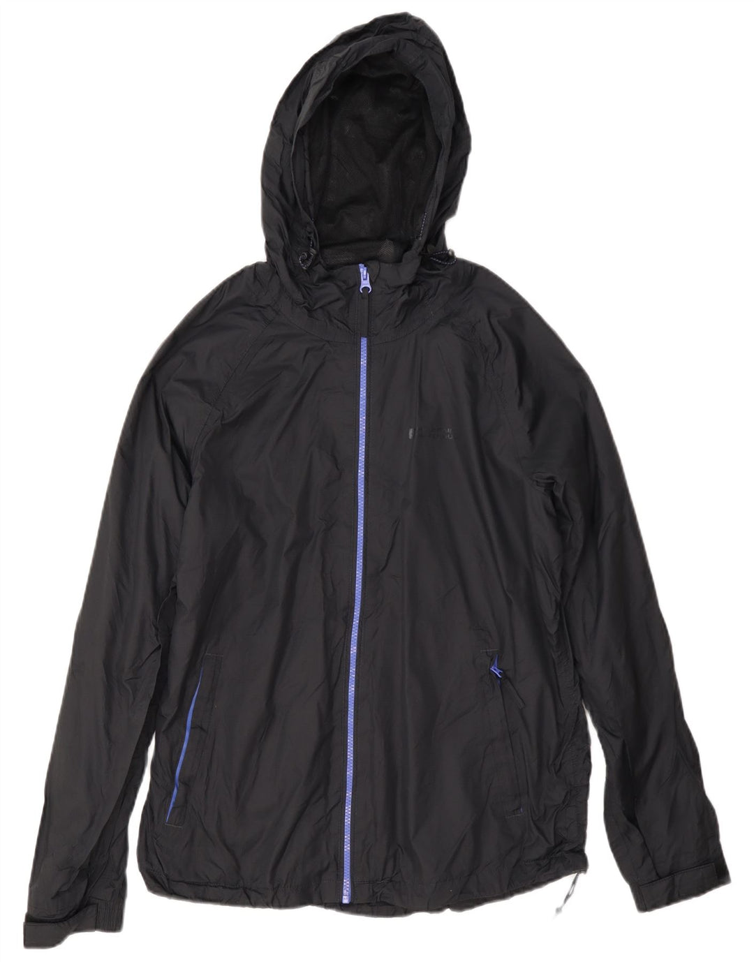 Mountain Warehouse ženska kišna jakna s kapuljačom UK 12 Srednji crni najlon