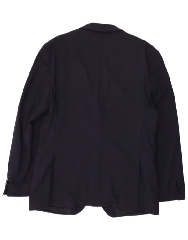 Ted Baker muška uska jakna sa 2 gumba UK 46 3XL tamnoplava vuna