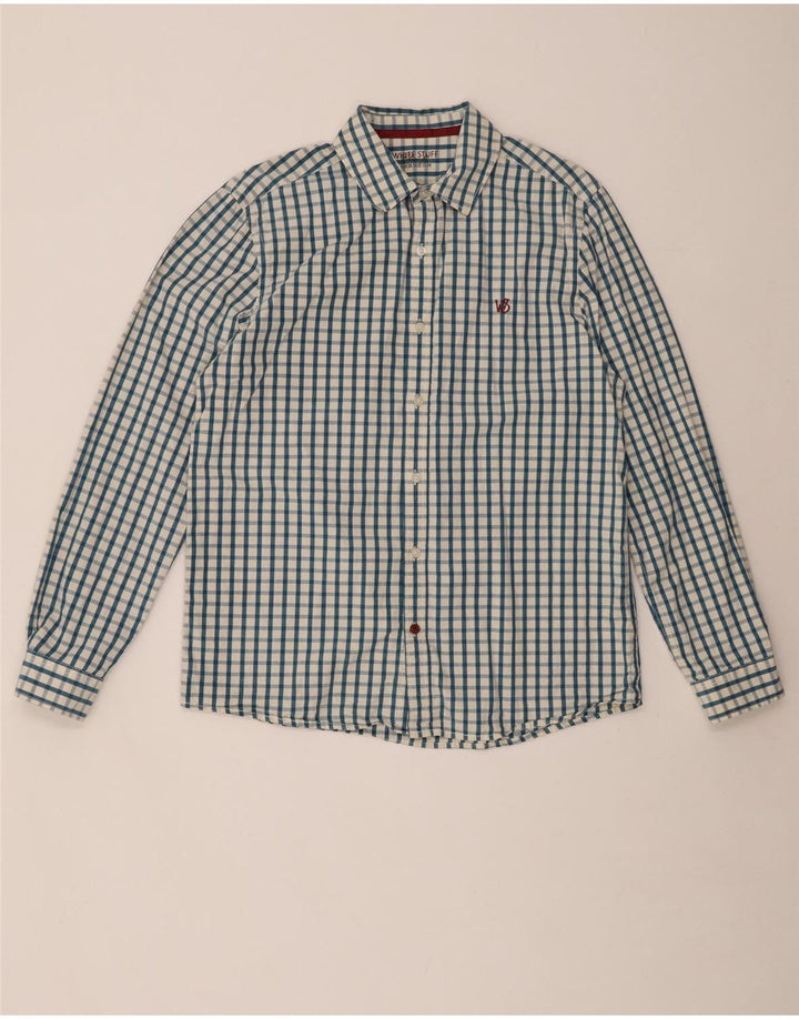 Bijela muška košulja klasičnog kroja srednje plavi pamuk