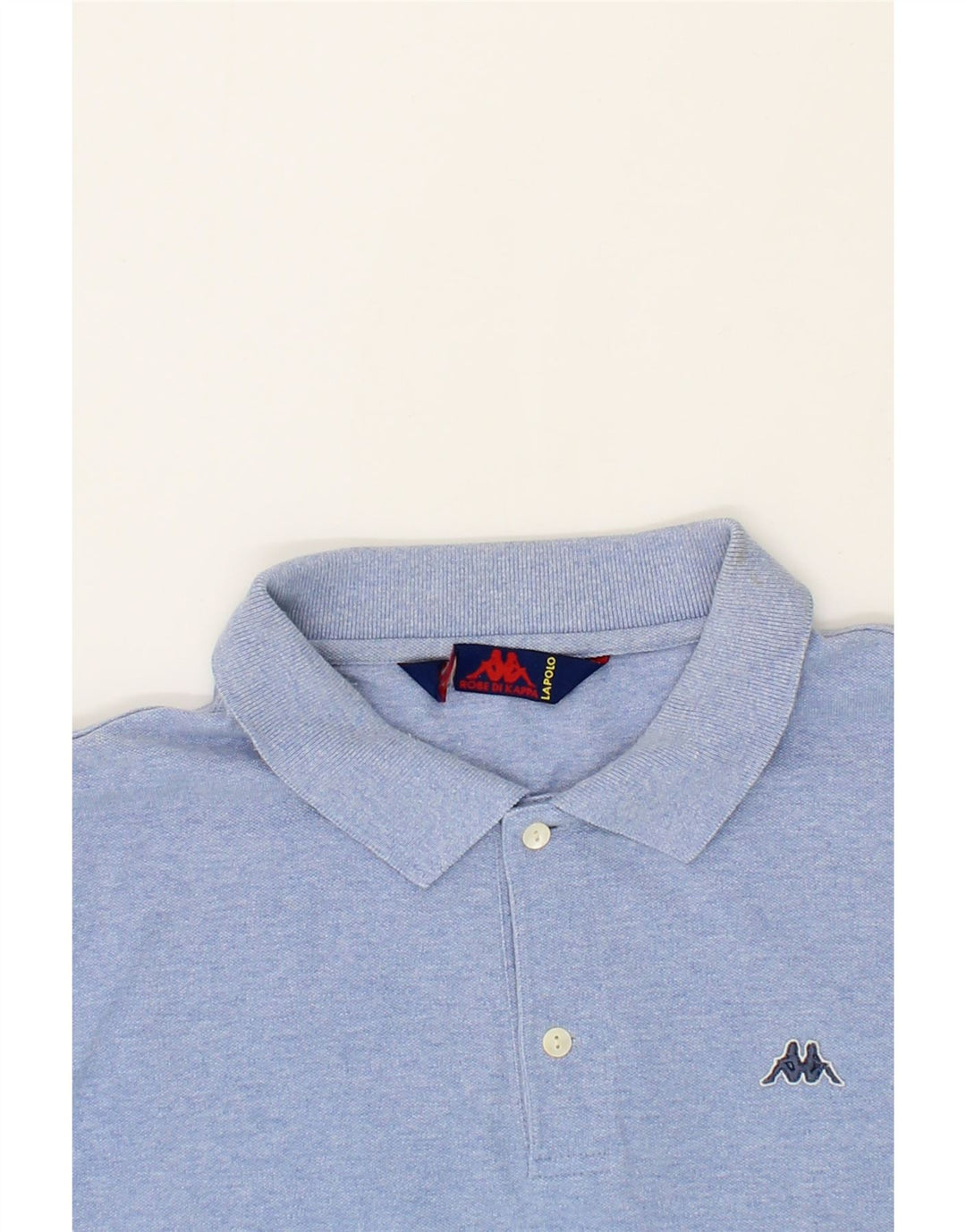 KAPPA Mens Polo Shirt Large Blue Cotton Vintage Kappa and Second-Hand Kappa from Messina Hembry 