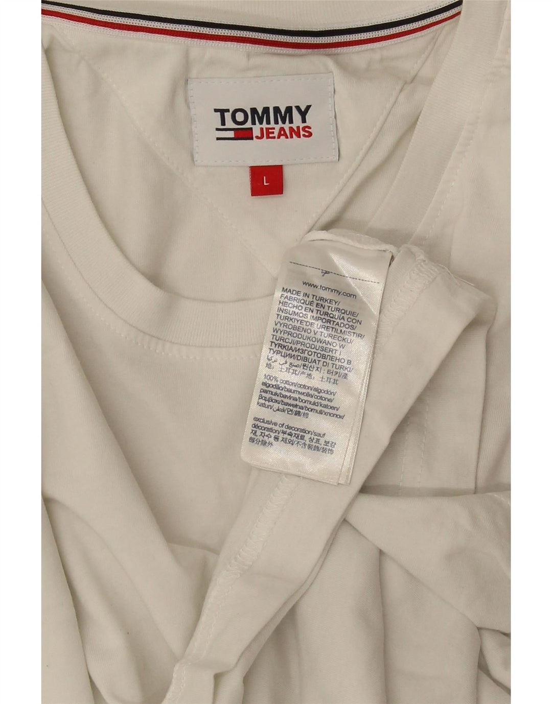 TOMMY HILFIGER Muška majica kratkih rukava Veliki bijeli pamuk