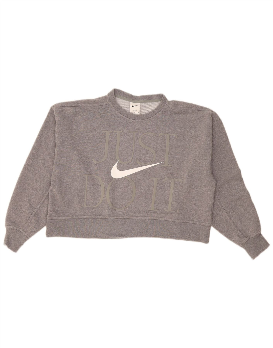 Nike Ženska skraćena kratka majica s velikim motivom UK 10 Small Gray