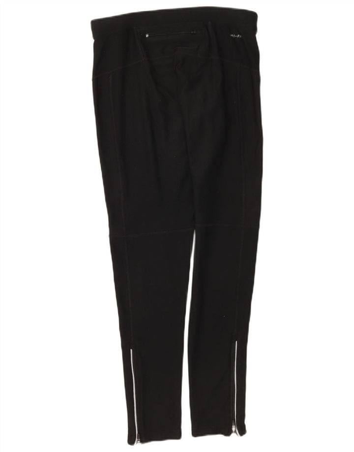 Ženske hlače za trenirku Nike Dri Fit UK 12 Srednji crni poliester