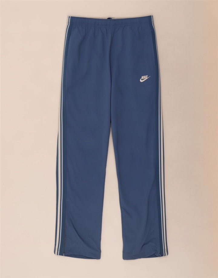 Nike muške trenirke, najlonske srednje plave prugaste hlače
