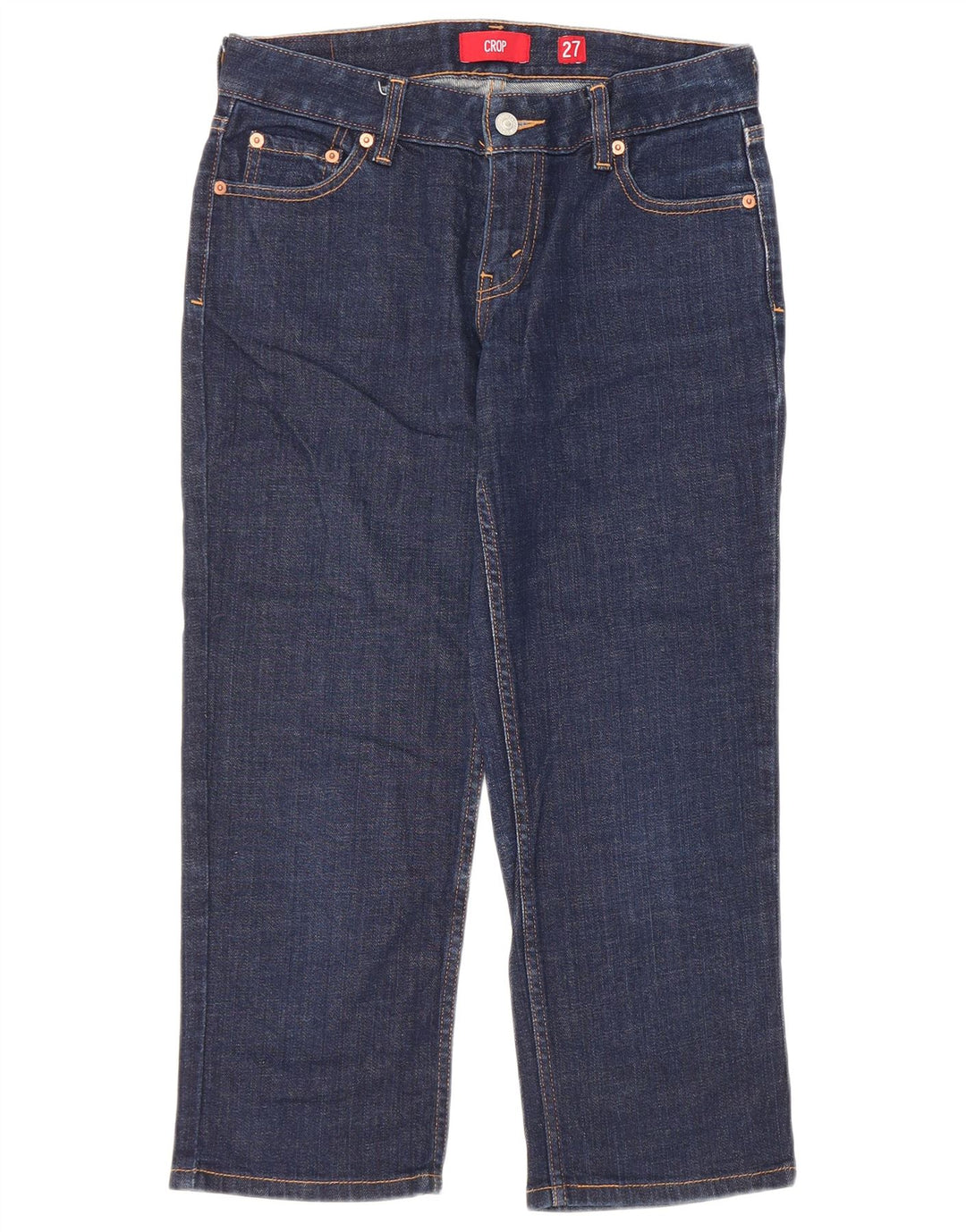 Levi's ženske Capri skraćene traperice W27 L22 tamnoplavi pamuk