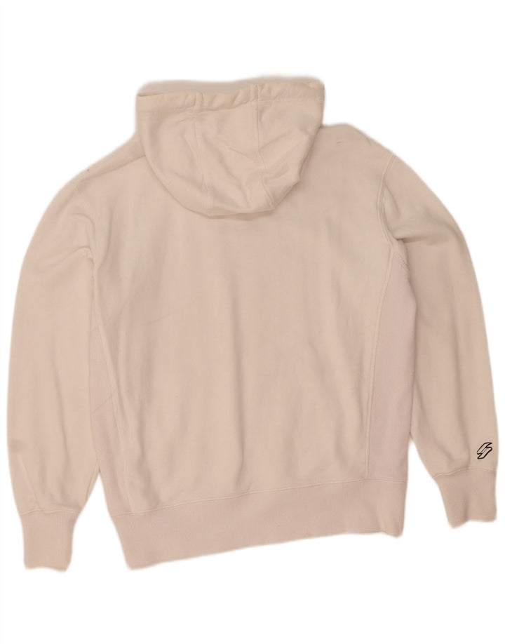 Superdry muška majica s kapuljačom Srednje bijeli pamuk