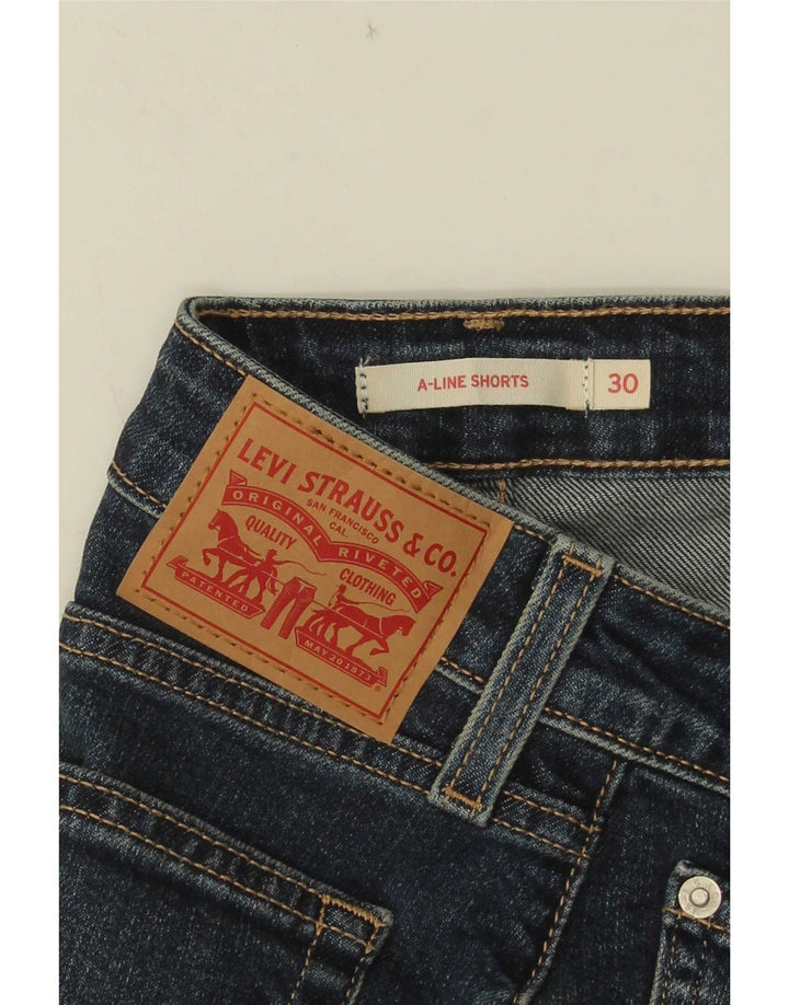 Levi's ženske traper kratke hlače W30 srednje plavi pamuk