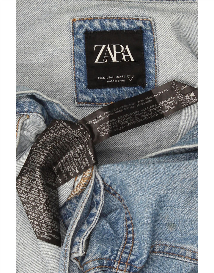 Zara muška traper jakna UK 40 Large Blue Cotton