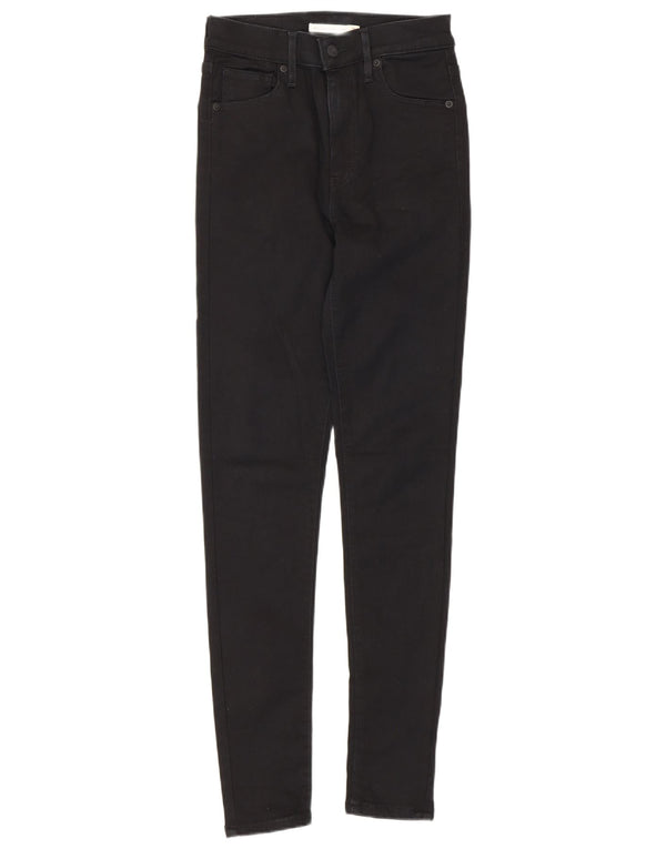 Levi's ženske Mile High super skinny traperice W26 L30 crni pamuk