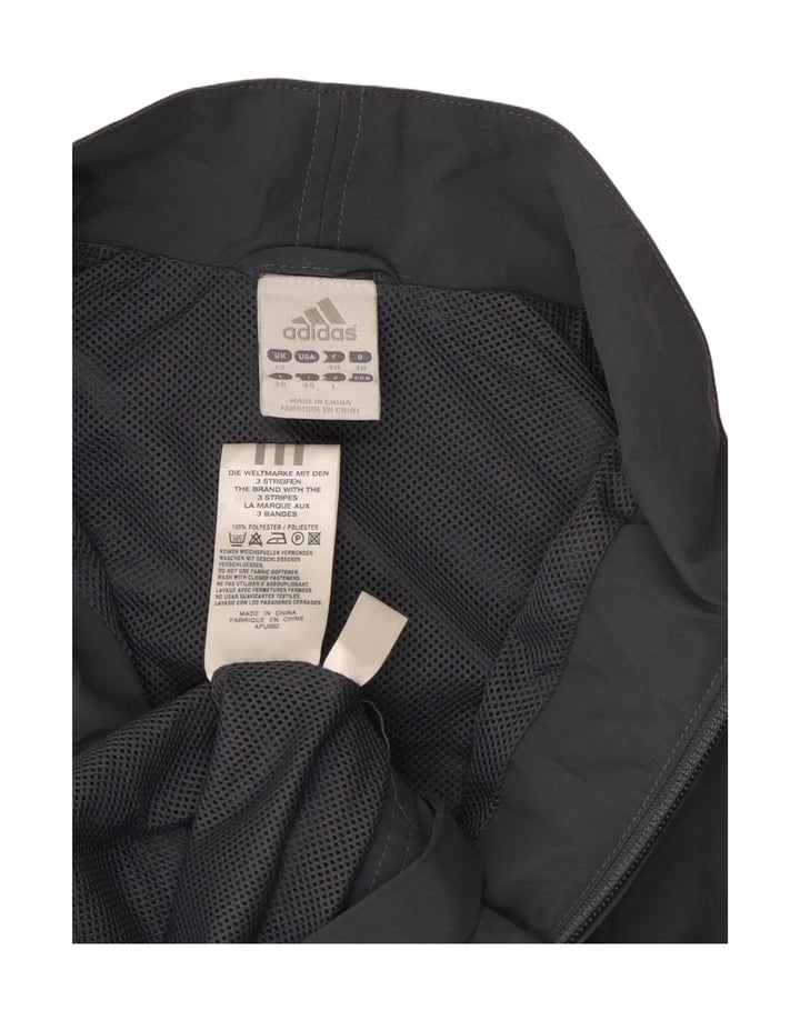 Adidas ženska gornja jakna za trenirku bez rukava UK 12 srednje sivi poliester