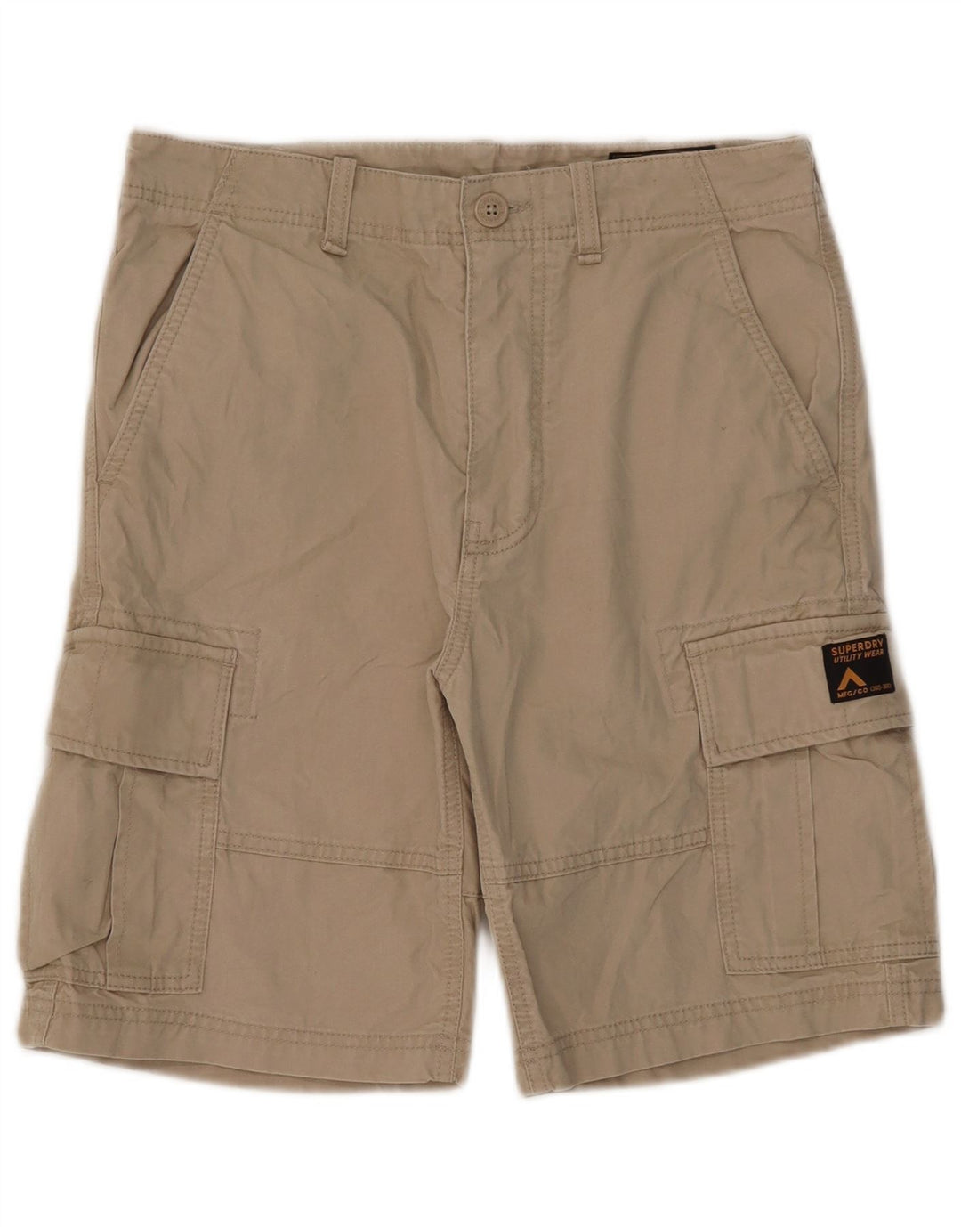 Superdry muške kargo kratke hlače W30 srednje bež pamuk