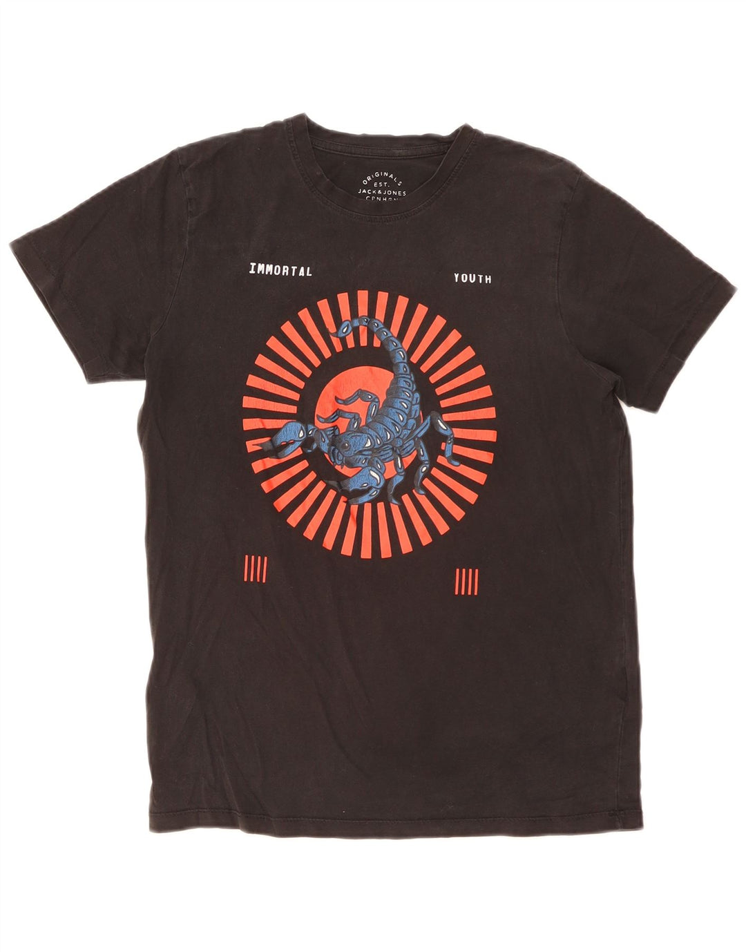 Jack & Jones muška majica kratkih rukava srednje veličine, crni pamuk