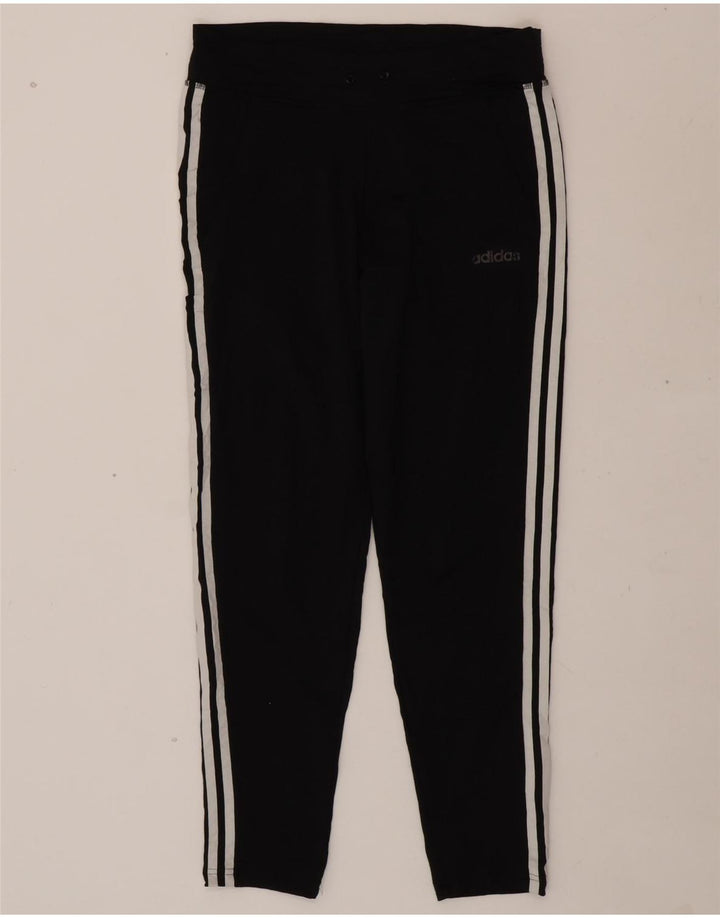 ADIDAS Womens Leggings UK 8/10 Small  Black Polyester Vintage Adidas and Second-Hand Adidas from Messina Hembry 