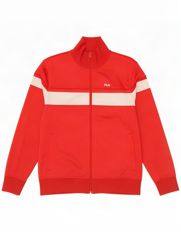 Fila Muška gornja jakna od trenirke Small Red Colourblock Polyester