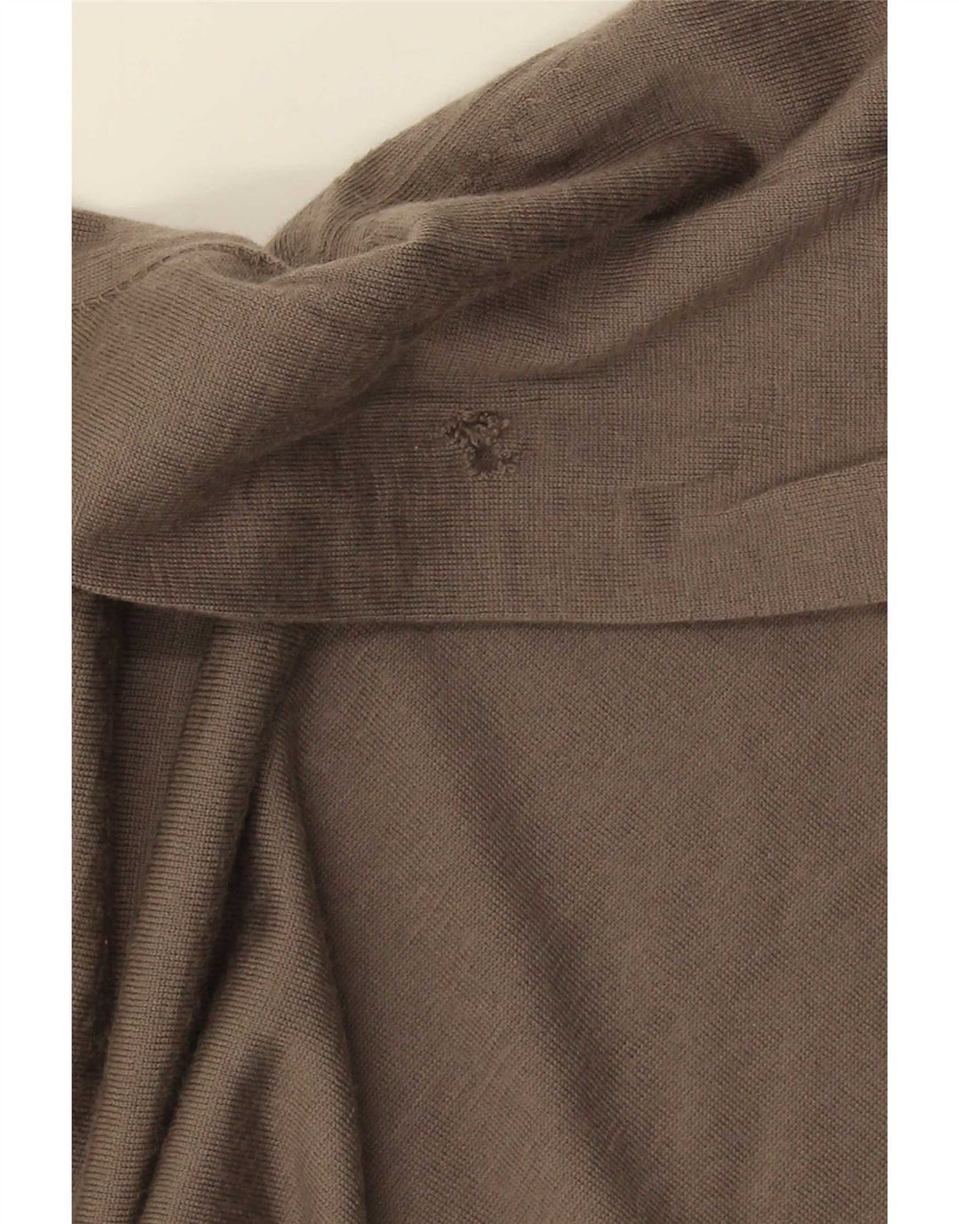 Massimo Dutti muški džemper s izrezom s patentnim zatvaračem 2XL smeđa vunena