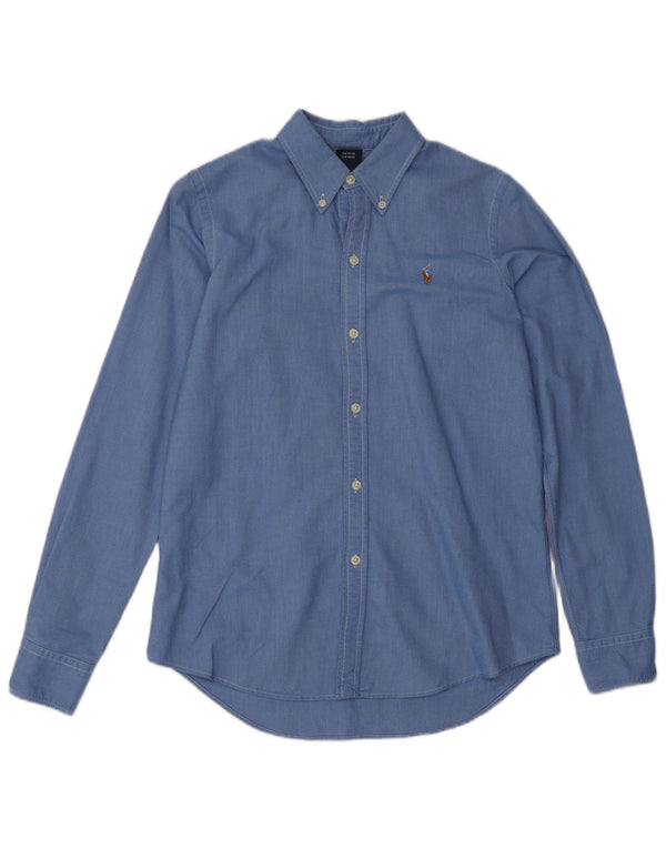 Ralph Lauren ženska uska košulja US 6 Srednje plavi pamuk