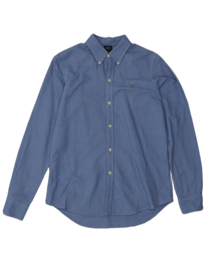 Ralph Lauren ženska uska košulja US 6 Srednje plavi pamuk