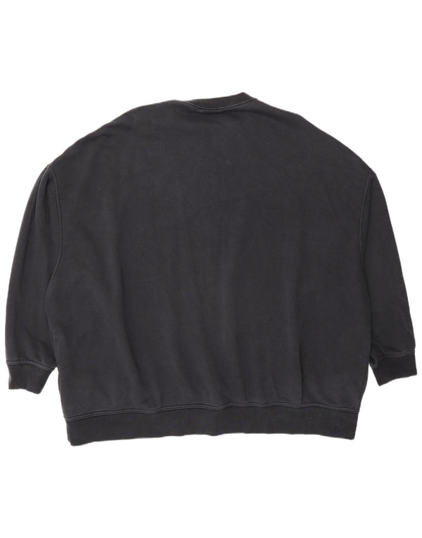 Nike ženska majica prekomjerne veličine UK 18 XL crni pamuk