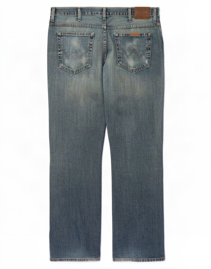 Muške traperice Wrangler Bootcut W38 L34 plavi pamuk