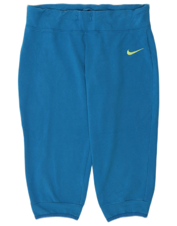 Nike Ženske Dri Fit Capri Trenirke Hlače Joggers US 12/14 Large Blue
