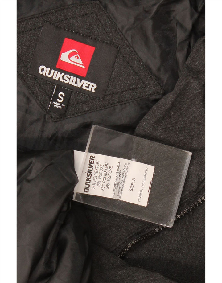 QUIKSILVER muška vojna bomber jakna UK 36 mali sivi poliester