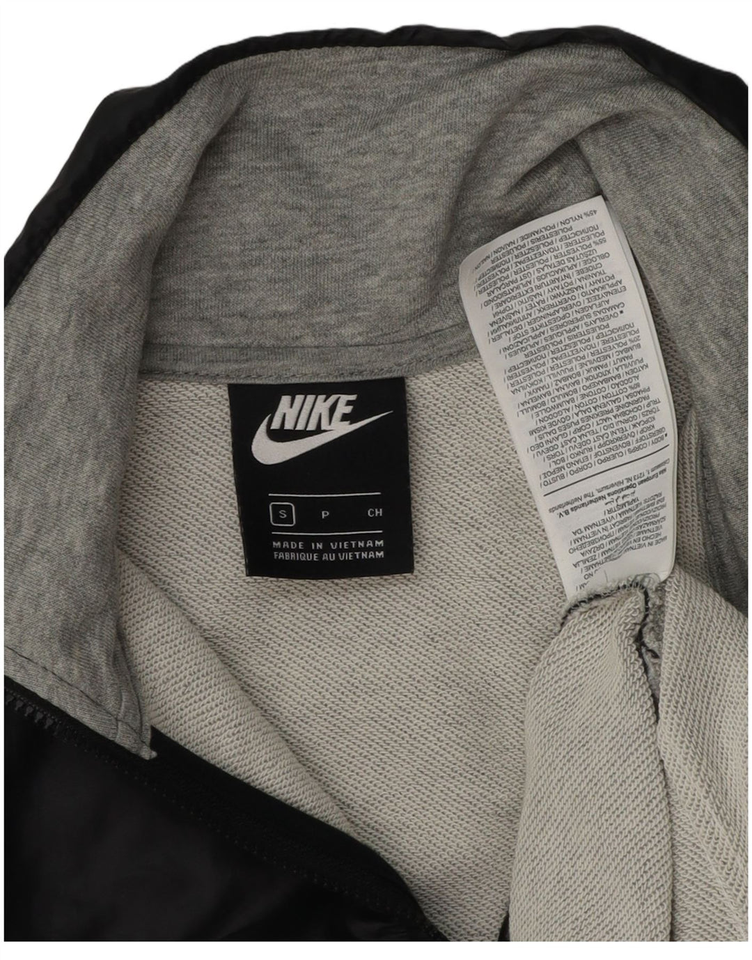 Nike ženska prekomjerna majica s kratkim rukavima UK 10 Small Grey Colourblock