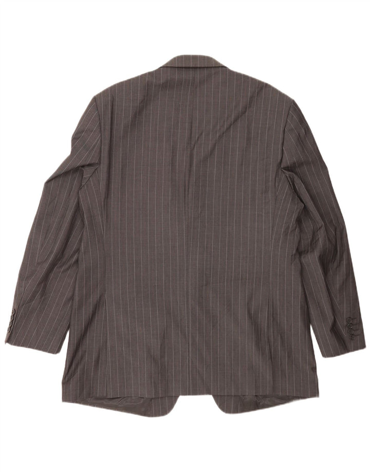 Marks & Spencer muška jakna sa 2 gumba UK 46 XL siva vunena prugasta