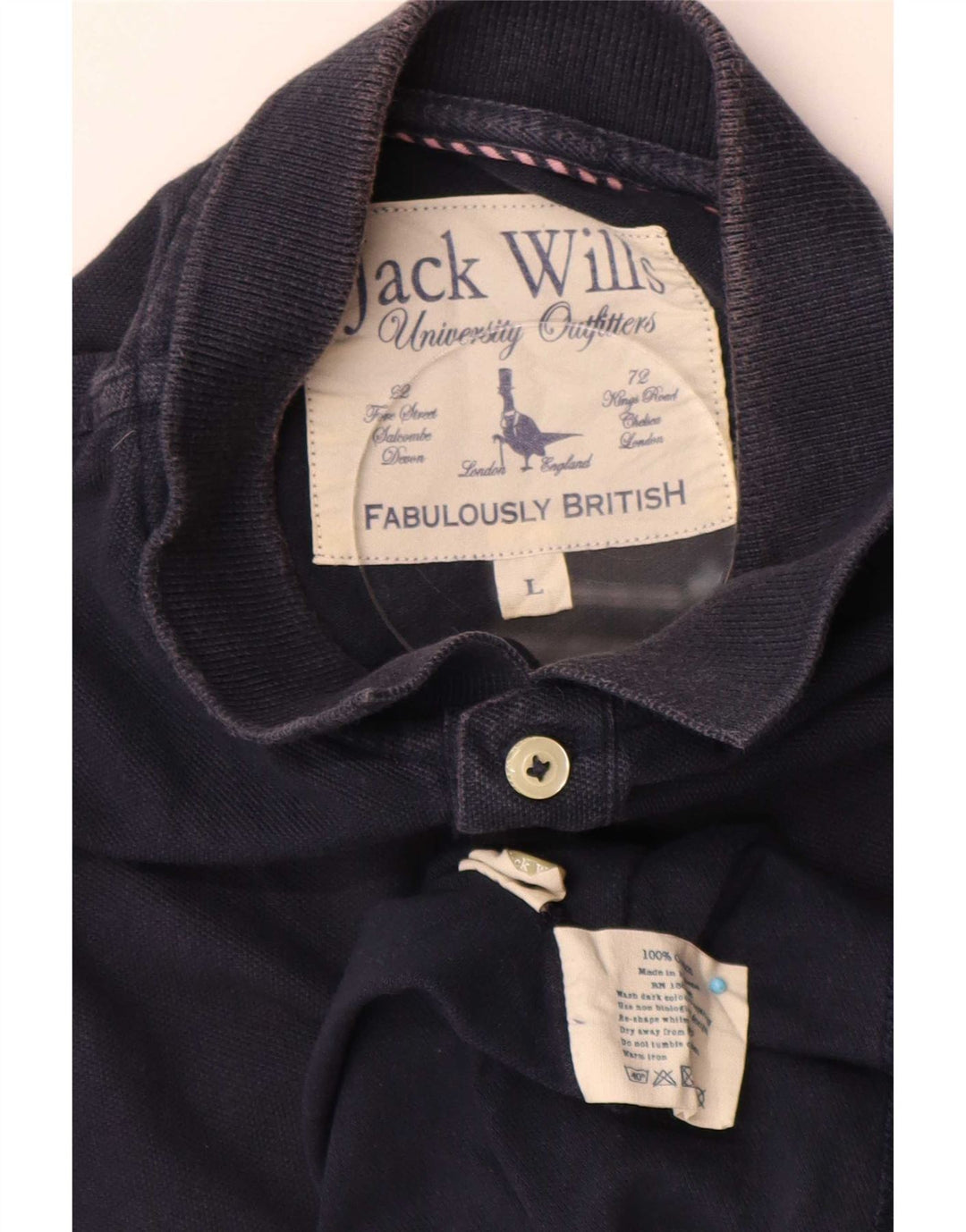 Jack Wills muška polo majica velika tamnoplava pamuk