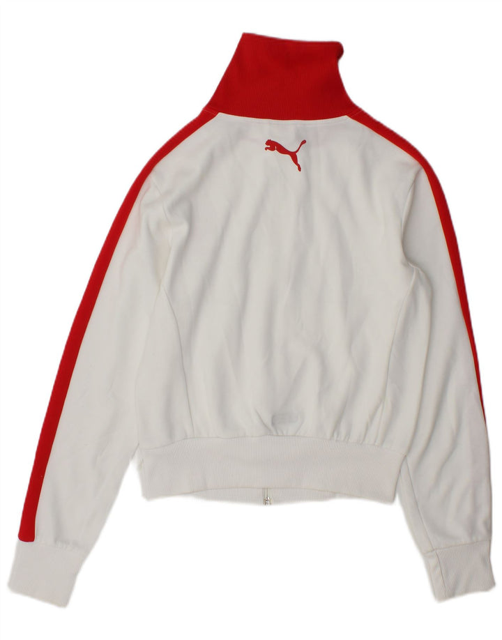 Puma ženska gornja jakna trenirke UK 10 Small White Colourblock