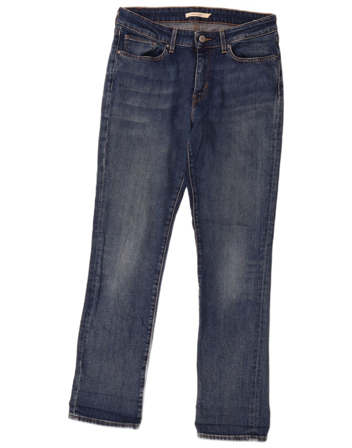 Levi's ženske 714 ravne traperice W30 L30 plavi pamuk