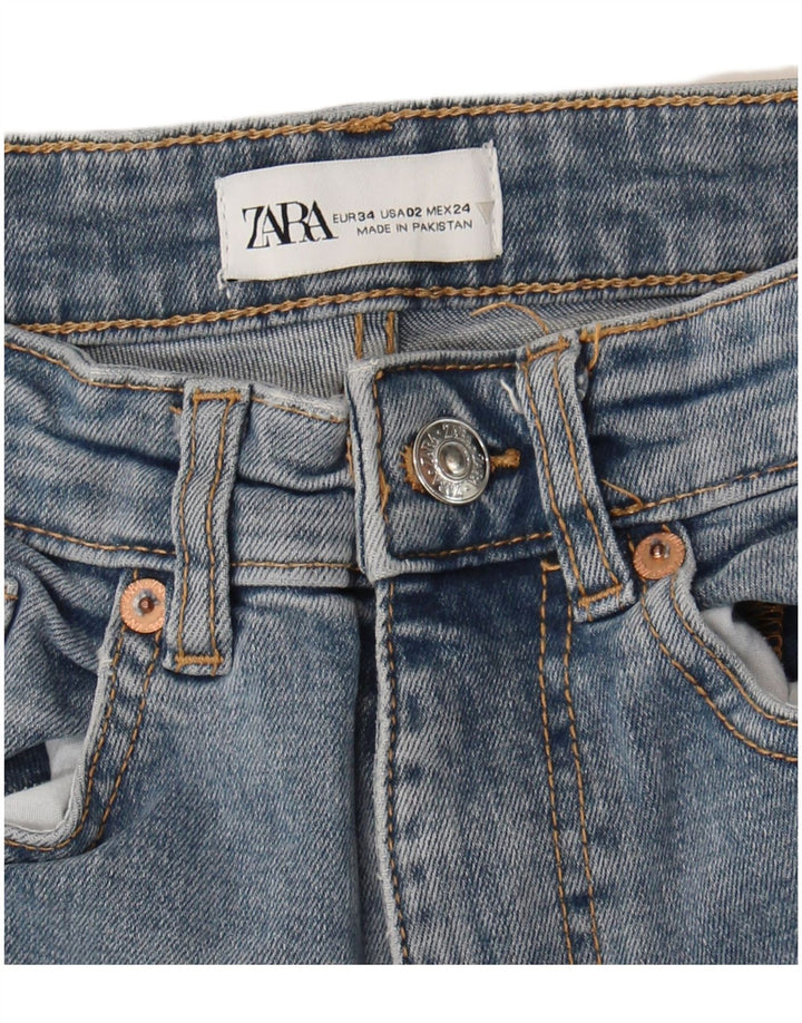Zara ženske lepršave traperice EU 34 2XS W24 L25 Plave