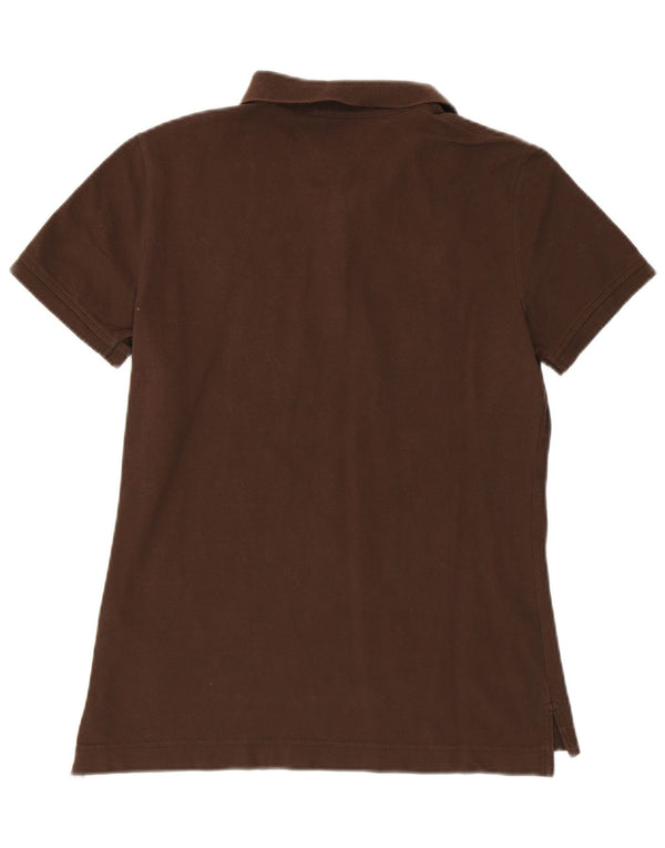 TOMMY HILFIGER Ženska klasična polo majica UK 12 Srednje smeđi pamuk