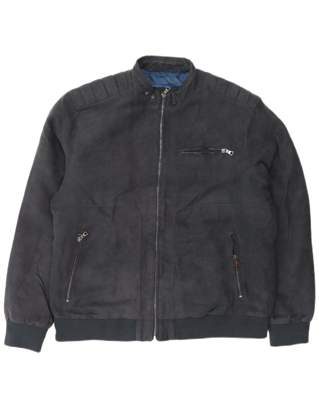 Marks & Spencer muška bomber jakna UK 42 XL tamnoplavi poliester