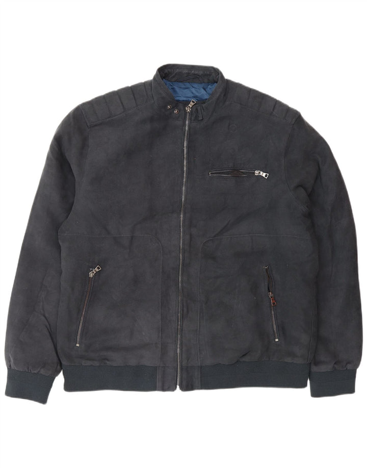 Marks & Spencer muška bomber jakna UK 42 XL tamnoplavi poliester