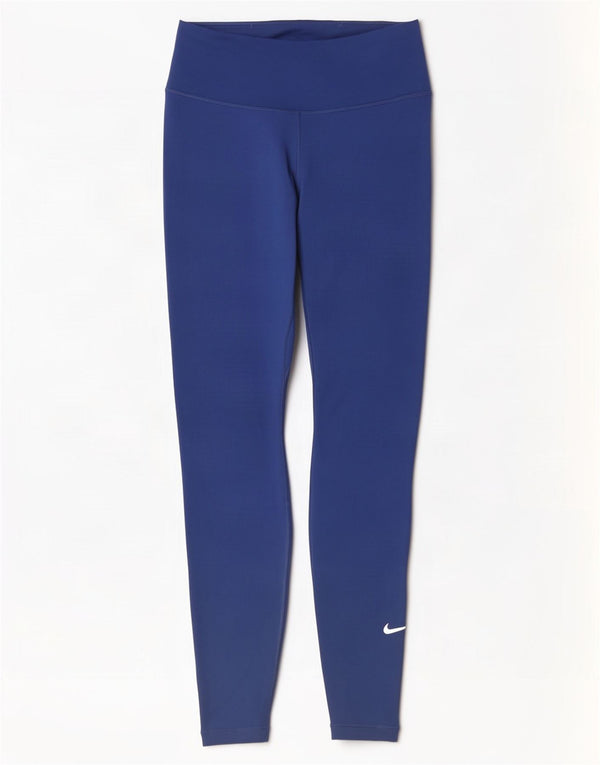 Nike ženske tajice UK 8 Male tamnoplave poliesterske