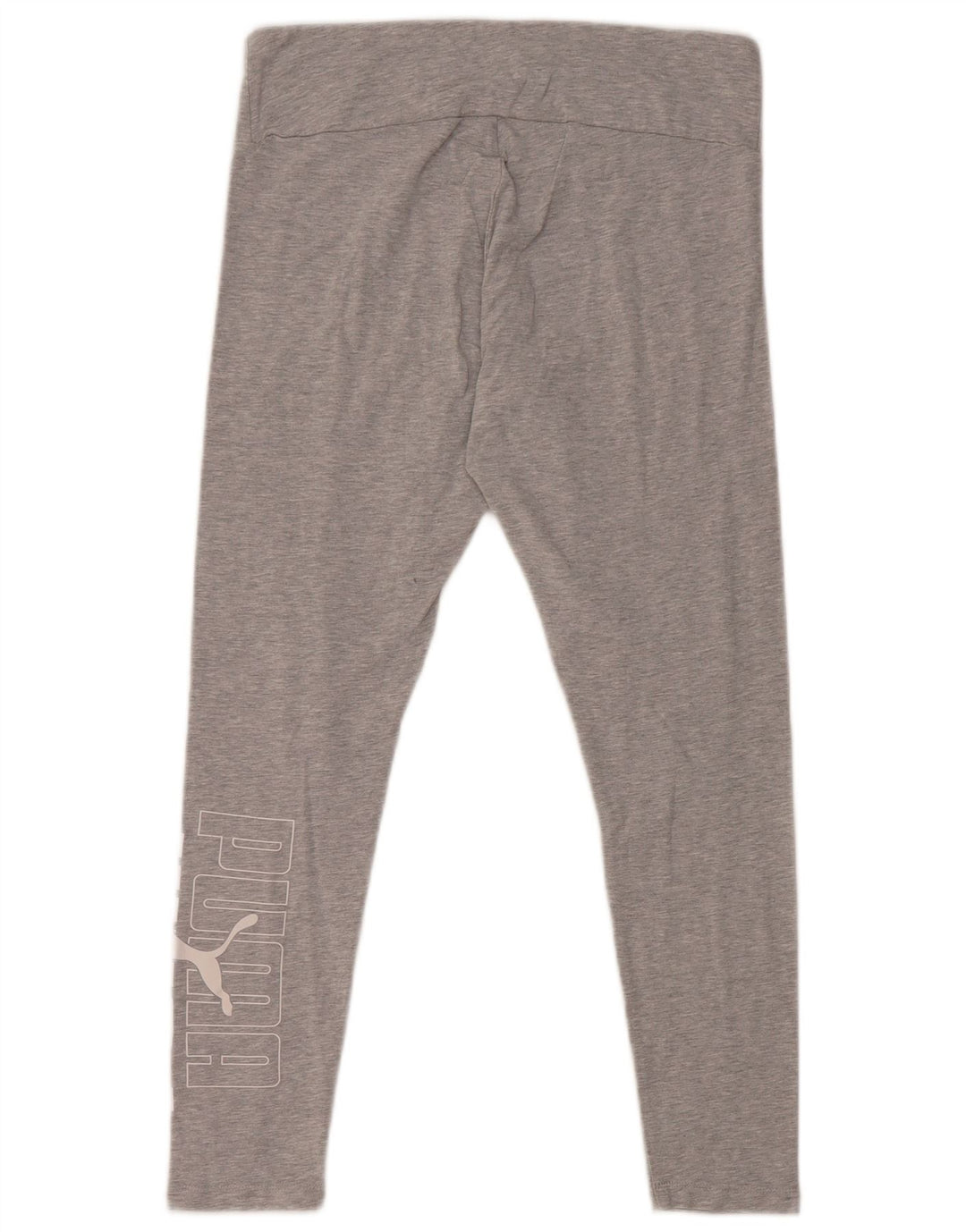 PUMA Womens Graphic Crop Leggings UK 14 Large  Grey