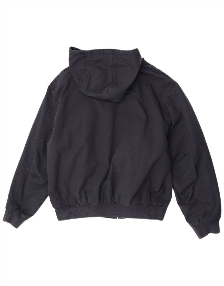 Lacoste muška bomber jakna s kapuljačom, veličina 54 XL tamnoplavi poliester