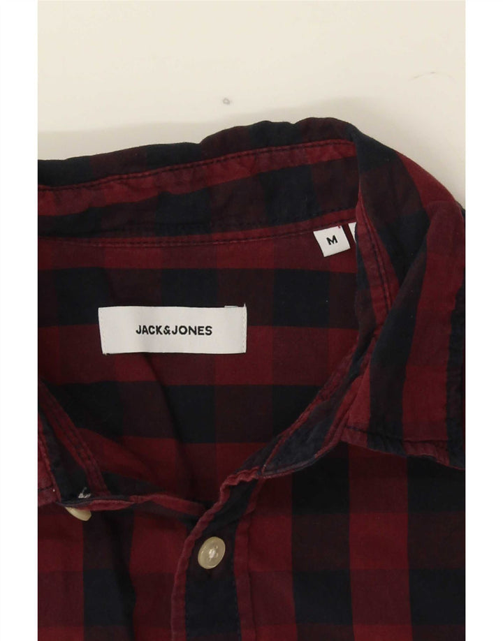 Jack & Jones muška košulja srednje boje bordo gingham boje