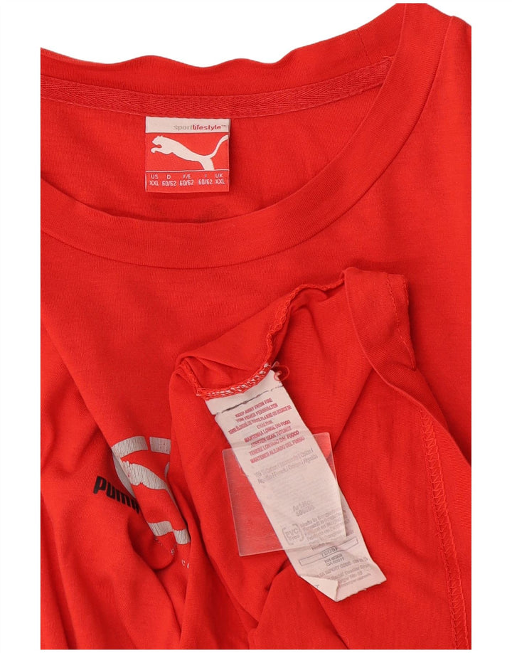 Puma muška majica s grafičkim motivima 2XL narančasta