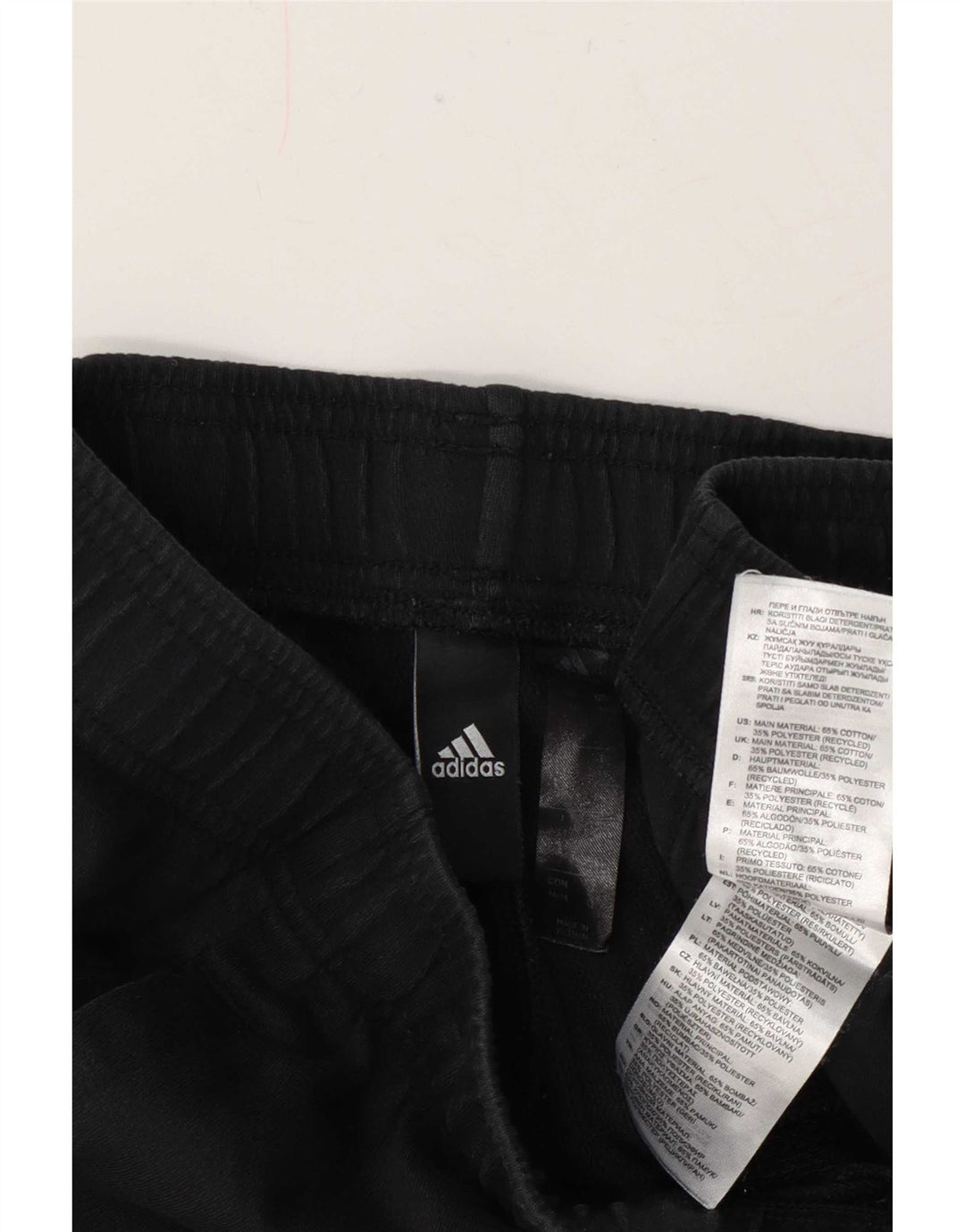 Adidas muške grafičke sportske kratke hlače srednje crne pamučne boje