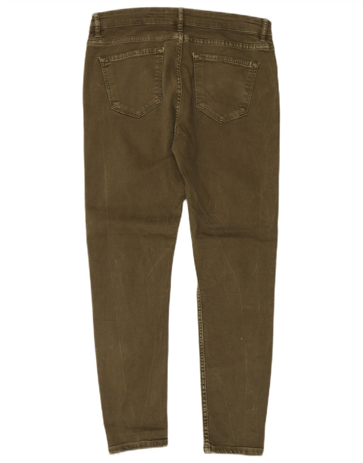 Ženske uske traperice Zara EU 40 Srednje W30 L27 Khaki Colourblock