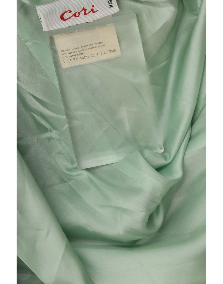 Vintage ženski sako s jednim gumbom, UK 18 XL, zelena vuna