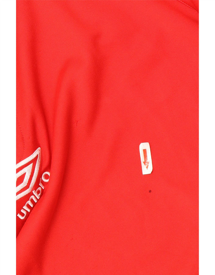 Umbro muška majica s izrezom s patentnim zatvaračem XL, crveni poliester