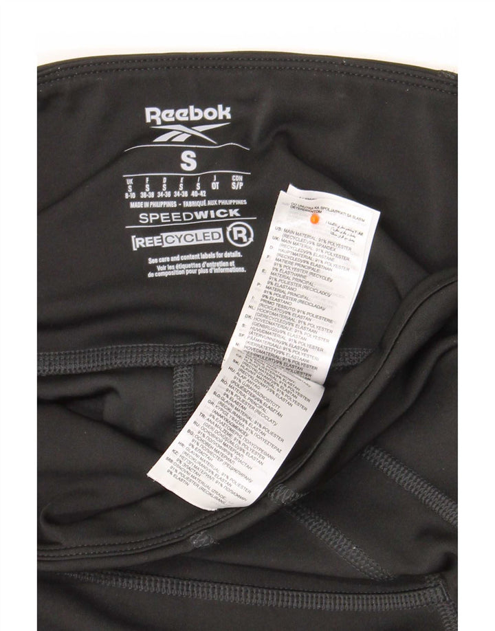 Reebok ženske tajice UK 8/10 male crne poliesterske