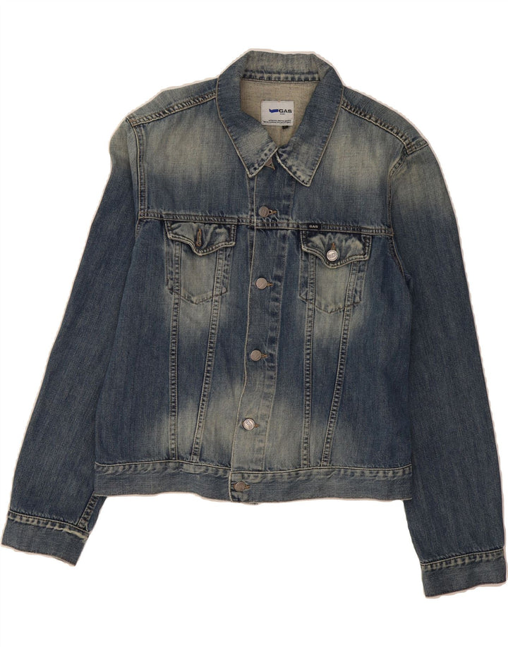 GAS Womens Denim Jacket UK 18 XL Blue Cotton Vintage Gas and Second-Hand Gas from Messina Hembry 