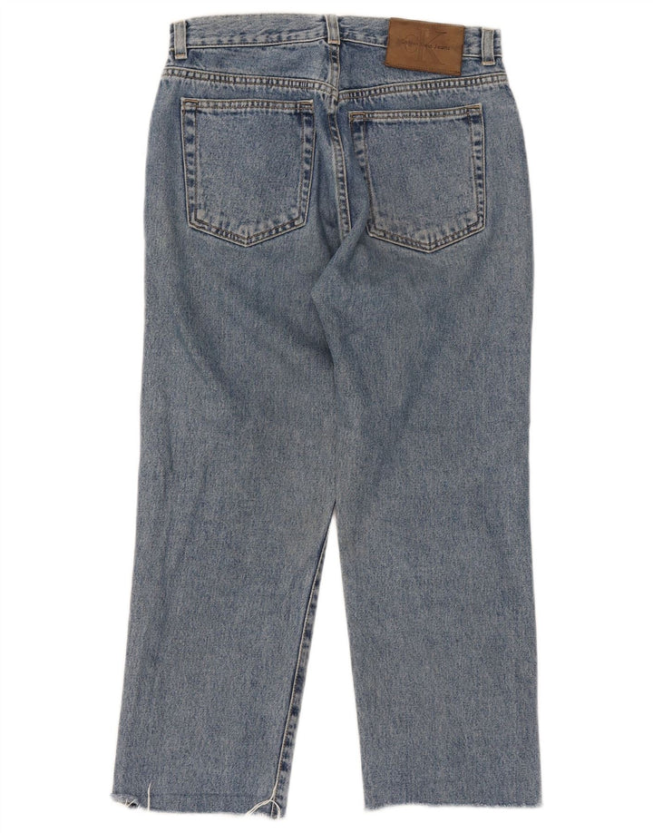 Ženske skraćene traperice Calvin Klein W29 L24 plavi pamuk