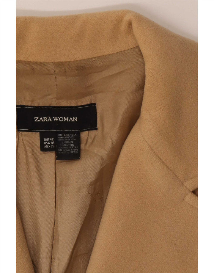 Zara ženski kaput EU 42 veliki bež vuneni